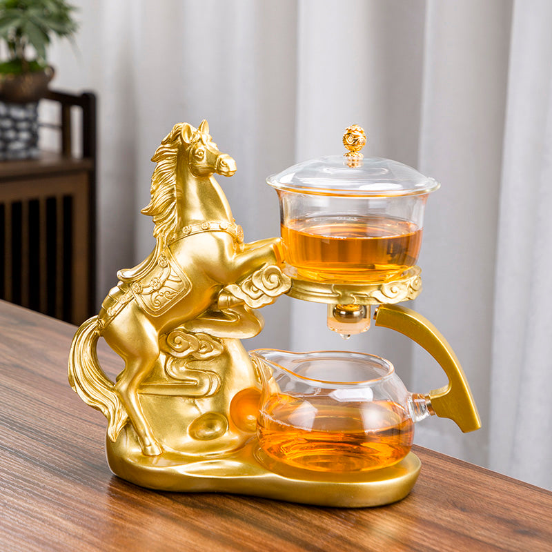 Teapot Golden Horse